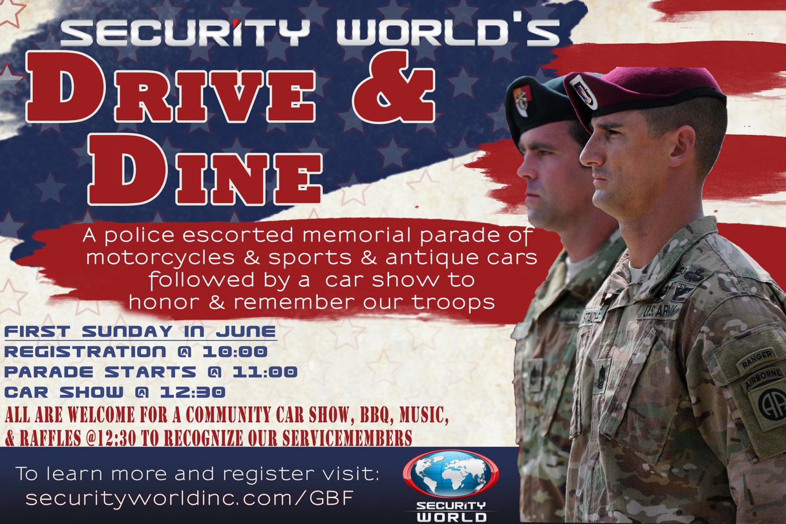 Drive & Dine VIII Registration | Security World Inc.